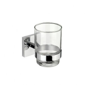 Wickes  Croydex Chester Flexi Fix Tumbler & Holder Chrome