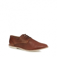 Debenhams Red Herring Tan leather lace up Derby shoes