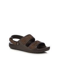 Debenhams Crocs Brown leather sandals