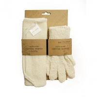 Debenhams Hydrea London Exfoliating cotton gloves and cloth set