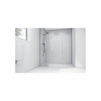 Wickes  Wickes White Acrylic 1700 x 900mm 3 Sided Shower Panel Kit