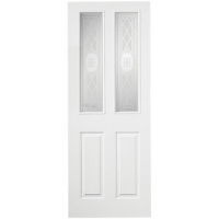 Wickes  Wickes Stirling Internal Moulded Door White Glazed Primed 4 
