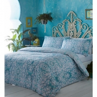 Debenhams Butterfly Home By Matthew Williamso Blue printed Mosaic bedding set