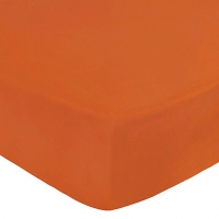 Debenhams Home Collection Orange cotton rich percale fitted sheet