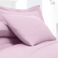 Debenhams Home Collection Light pink cotton rich percale pillow case pair