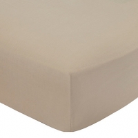 Debenhams Home Collection Natural cotton rich percale fitted sheet