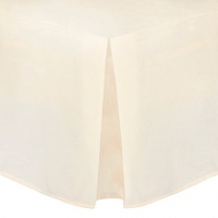 Debenhams Home Collection Cream cotton rich percale valance sheet
