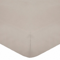 Debenhams Home Collection Silver cotton rich percale fitted sheet