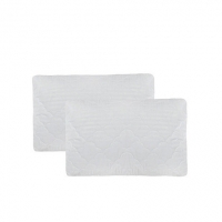 Debenhams Home Collection White hollowfibre anti allergy quilted pillow protector pair