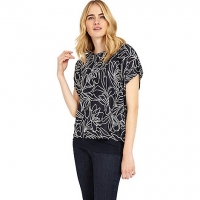 Debenhams Phase Eight Navy and ivory cecily jacquard double layer top