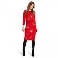 Debenhams Phase Eight Red meredith blouson dress