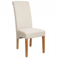 JTF  London Linen Dining Chairs Cream Set of 2