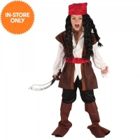 JTF  Captain Jack Pirate Costume Child Boys