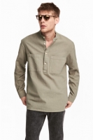 HM   Linen-blend shirt Relaxed fit