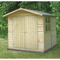 Wickes  Shire Modular Apex Double Door Timber Shed - 7 x 7 ft
