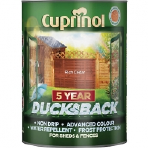 Cuprinol 5 Year Ducksback Rich Cedar 5L &pound;14.99