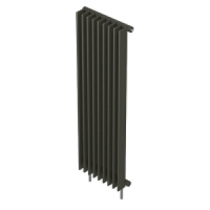 QRL Adagio Vertical Designer Radiator - Matt Iron Oxide 2000