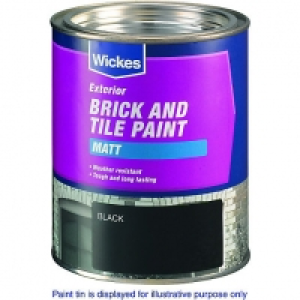 Wickes Exterior Brick & Tile Paint Matt Red 750ml £12.99