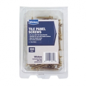 Wickes Tile Panel Screws Pack 100 £6.29