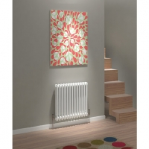 Kudox Two Column Designer Radiator - White 600 x 628 mm