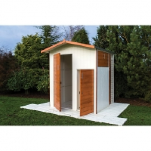 Shire Unique 4 Door Timber Apex Multi Store - 6 x 6 ft