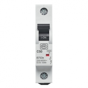 MK MCB Single Pole Type C 50A 230V C50 £4.75