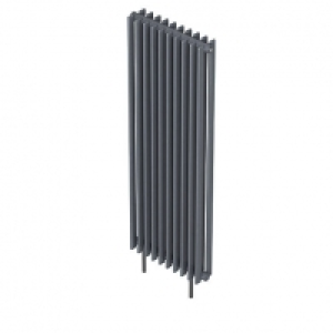 QRL Adagio Vertical Designer Radiator - Silver 2000 x 490 mm