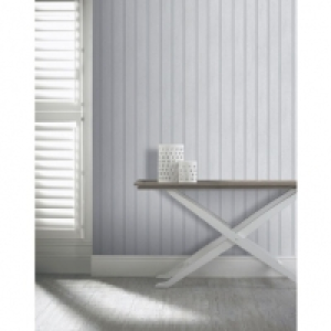 Arthouse Tongue & Groove Wallpaper - Grey £2.49