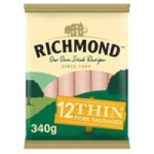 Richmond Thin Pork Sausages 12 Pack £1.60