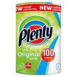 Plenty White Kitchen Roll 100 Sheets £1.50