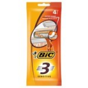 BIC 3 Sensitive Shaver Pack 4 £1.00