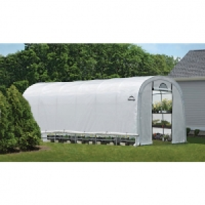 Shelterlogic White Uv-treated Polyethylene Cover Steel Frame