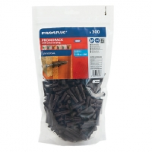 Rawlplug Uno Plug Only 7mm Brown Pack 300 £6.29