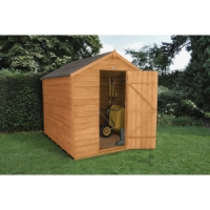 Wickes Windowless Dip Treated Timber Overlap Apex Shed - 6 x