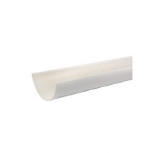 Wickes White Roundline Gutter Length 2000mm £3.89