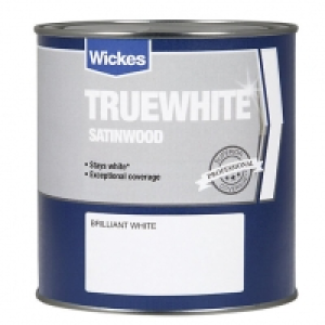 Wickes Truewhite Satinwood Brilliant White 1L £9.99