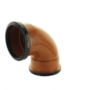 Wickes 110mm Terracotta Drain 87.5 Deg Double Socket Bend £9.49
