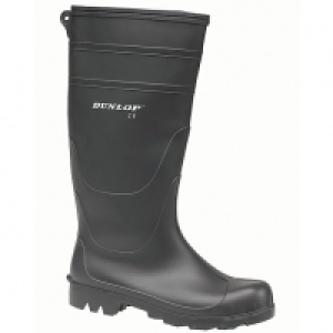 Dunlop Universal PVC Welly Black Size 10