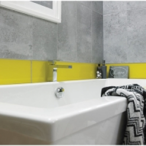 Wickes Impact Lemon Glass Wall Tile 148 x 448mm 5