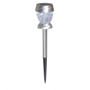 Wickes White and Colour LED Solar Garden Spike Light - Pack