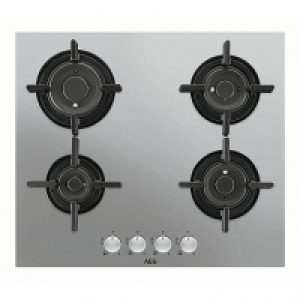 AEG 60cm 4 Burner Gas Hob HG654820UM Ss