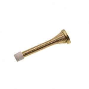 Wickes Spring Door Stop Brass Effect PK2 &pound;1.99
