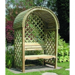 Rowlinson Victoria Curved Trellis Arbour - 340 x 800 mm