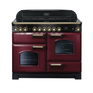 Rangemaster Classic Dx 110 Ceramic Cooker Cranberry & Brass