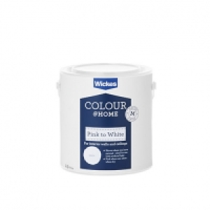 Wickes Colour @ Home Pink to White Emulsion Paint 2.5L £17.99