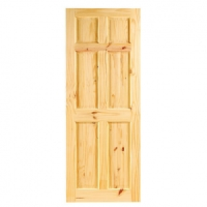 Wickes Lincoln Internal Softwood Door Knotty Pine 6 Panel 19 &pound;40.00