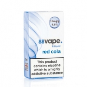 88vape E-liquid 16mg Red Cola 10ml £1.00