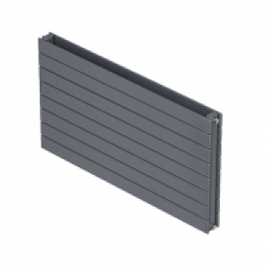 QRL Slieve Double Panel Horizontal Designer Radiator - Silve