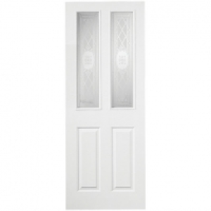 Wickes Stirling Internal Moulded Door White Glazed Primed 4