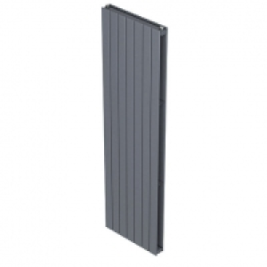 QRL Slieve Double Panel Vertical Designer Radiator - Silver